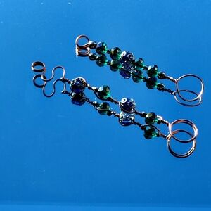 Chic Green and Blue Beaded Smoke Accessories